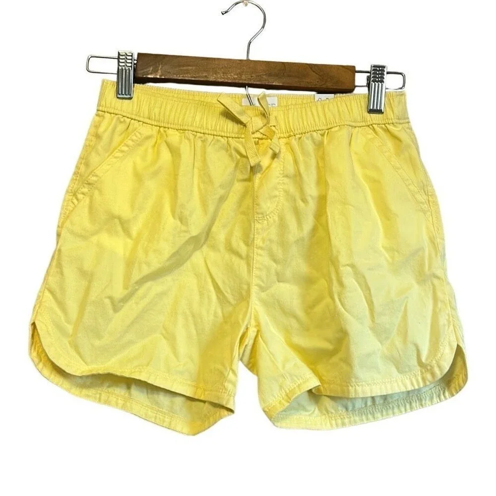 The Children's Place Chino Shorts‎ Girls Size 12 Yellow NWT Sun Valley Elastic